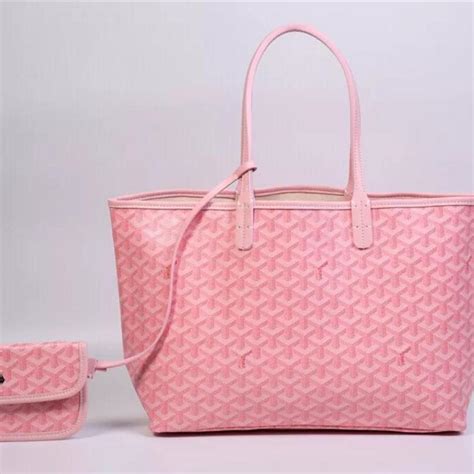 pink tote bag goyard|light pink goyard bag.